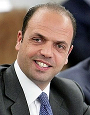Il ministro dell'interno Angelino Alfano