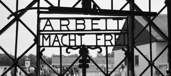 L'ingresso del campo di concetramento di Dachau