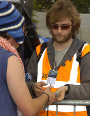 Uno steward al lavoro