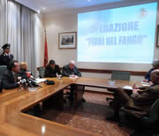 La conferenza stampa dell'operazione 