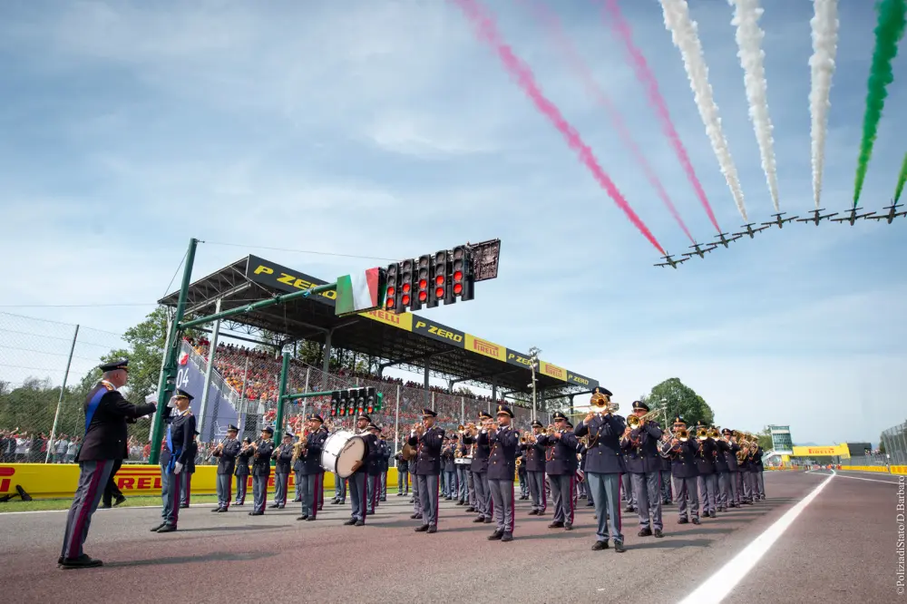La Banda della Polizia al GP di Formula 1 di Monza