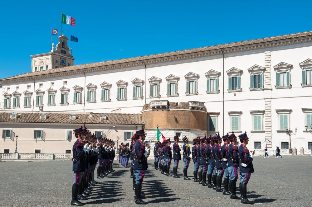 Il cambio della guardia al Quirinale per il 162° Anniversario della fondazione della Polizia