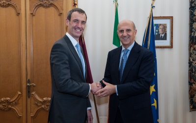 incontro a Roma tra il capo della Polizia Pansa ed il capo di Europol