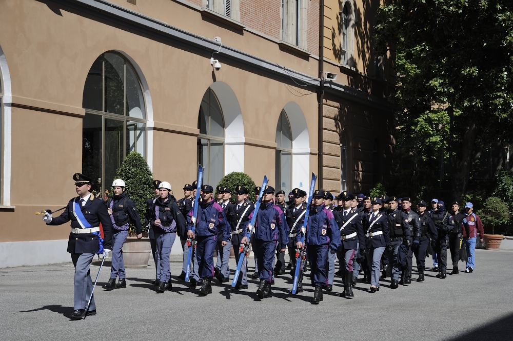 Lo schieramento durante la cerimonia del 162° Anniversario