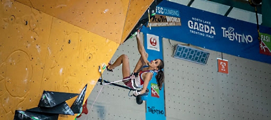 Laura Rogora arrampicata sportiva Moena
