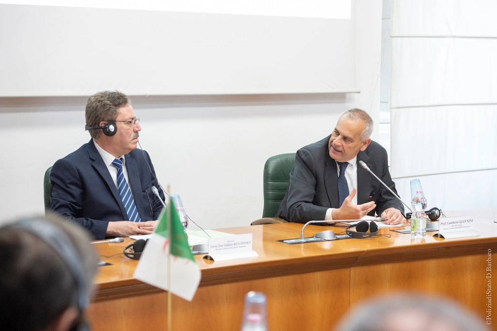 L’incontro a Roma tra il capo della Polizia italiana Lamberto Giannini e il direttore generale della sicurezza nazionale dell’Algeria Farid Zinedine Bencheik
