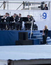 la banda della polizia al 159 anniversario