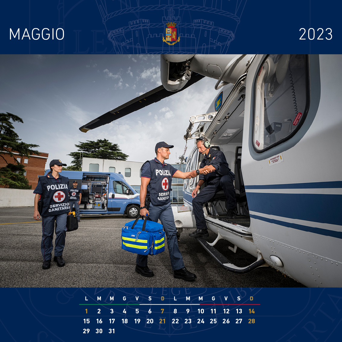 Calendario Polizia di Stato 2023: 12 mesi di immagini - Giornale Nisseno