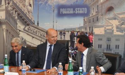 L'incontro tra il capo della Polizia Alessandro Pansa e il Questore di Trieste Giuseppe Padulano