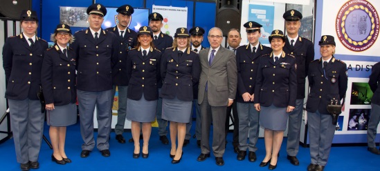 foto di gruppo degli autori della Polizia di Stato