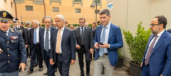 Inaugurazione nuovo posto di Polizia ospedale san camillo di roma