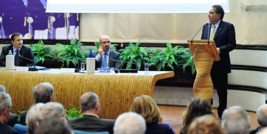 Il capo della polizia Antonio Manganelli all'apertura dell'anno accademico 2013 alla Scuola superiore di polizia