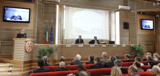 Il ministro Alfano e il capo della Polizia Pansa alla scuola di perfezionamento delle forze di polizia