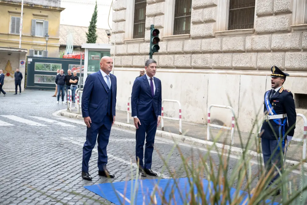 L'insediamento a Roma del questore Massucci