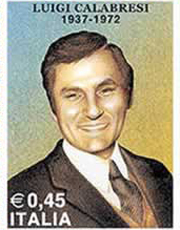 Il francobollo dedicato a Calabresi nel 2005